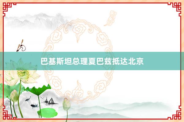 巴基斯坦总理夏巴兹抵达北京