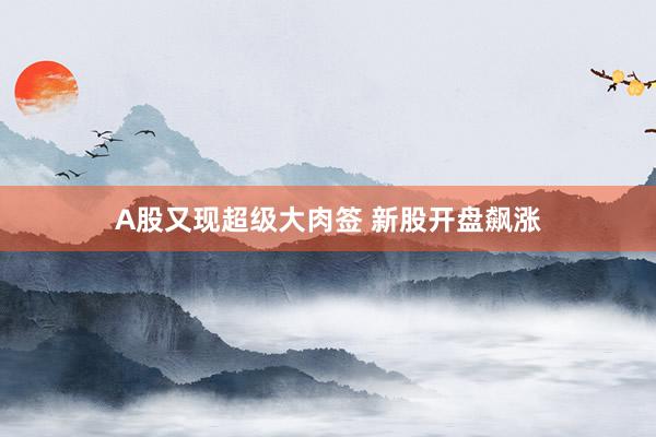 A股又现超级大肉签 新股开盘飙涨