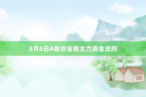 8月6日A股创业板主力资金流向